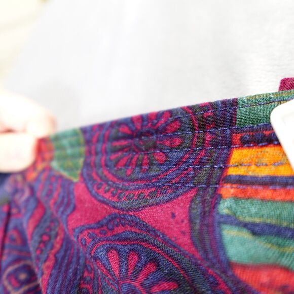 Bon Worth Skirt Petite Large Women Thanksgiving Fall Boho Peasant Cottage Floral - Picture 10 of 10